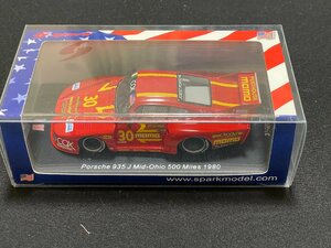 spark　1/43　US100 ポルシェ 935J Mid-Ohio 500 Miles 1980 #30　used 良品