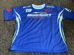 ウェッズスポーツ　坂東レーシング　スーパーGT　チームTシャツ　XLサイズ　USED