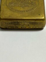 本体のみ　1992年　ダブルイヤー　ブラスBRASS　SOUTHERN　CROSS　COUNTRY　CLUB柄　ZIPPO　USED_画像3