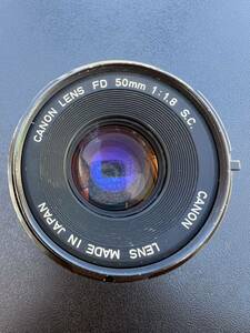 Canon LENS FD 50mm 1:1.8 S.C. マニュアルフォーカス レンズ 中古品