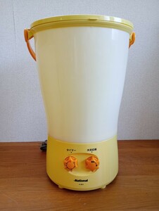 *National National electric bucket bucket type washing machine N-BK2 yellow capacity 400g 2001 year made used 