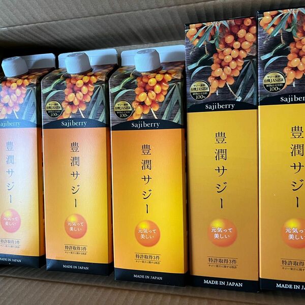 フィネス　豊潤サジー　1,000ml×３本・300ml×２本