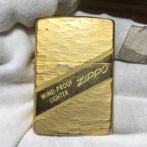 Zippo 1991 ハンマートーン イタリック GOLD