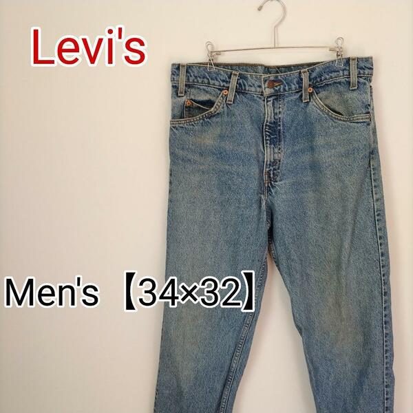 D13【US輸入】Levi's　デニムパンツ【34×32】オレンジタブ　550