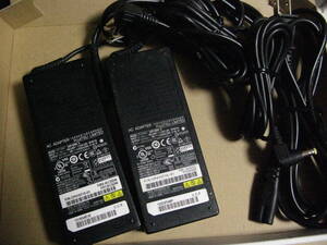 2個セット　富士通　ACアダプタ　FMV-AC325A 　19V 4.22A　電源ケーブル付属
