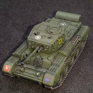 ●完成品1/144 クロムウェル巡航戦車,”WW2最速戦車！”,出品７,排気カバー装着.,英国,WW2,VICTRIX製,自作ver