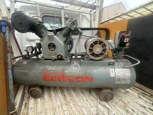  tube 033 ( present condition goods immediately shipping )HITACHI Hitachi 3.7P-9.5V6 60Hz pressure switch type be Vicon air compressor 200V direct pick ip . warm welcome 