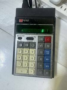 .024 ( present condition goods immediately shipping )SHARP sharp calculator EL-1106S calculator count machine Showa Retro 