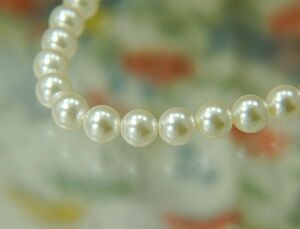  free shipping * formal .!. pearl large grain 8mm necklace ( white )