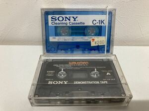 カセットテープ SONY WALKMAN DEMONSTRATION TAPE Cleaning Cassette C-1K ウォークマン デモテープ クリーニング カセット ソニー