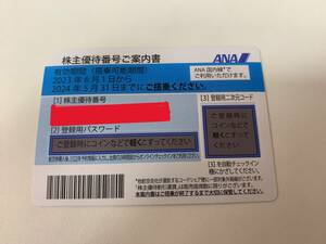 即対応可能 コード通知のみ ANA 株主優待割引券 1枚 有効期限5月31日 全日空 