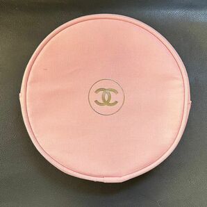 CHANEL シャネル アメニティ ラウンドメイクアップポーチ ノベルティ ココマーク 丸型 ピンク