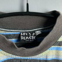 Life’s a Beach Bad Boy Club 80s ボーダーTシャツ ライフズアビーチ バッドボーイ ヴィンテージ サーフ 80’s 90’s _画像5