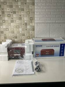 ★ 未使用 EPSON EP-808AR エプソン インクジェットプリンター 複合機 2018年製 レッドカラー 家電製品 