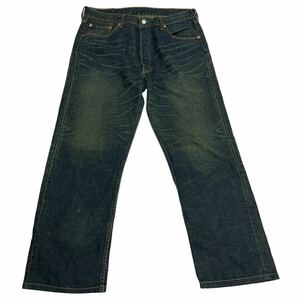 【フィリピン製】 Levi's 501 /リーバイス 501-0105 インディゴ ヒゲ加工 デニムパンツ ジーンズ 人気サイズ W36 L32 O-2111