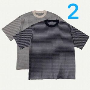 24ss A.PRESSE アプレッセ High Gauge S/S Striped T-Shirt