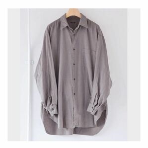 24ss COMOLI コモリ　ヨリ杢　ワークシャツ　サイズ2