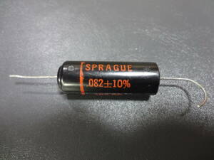 SPRAGUE 0.082MF 400DC Black Beauty Vintage フィルムコンデンサー 中古品