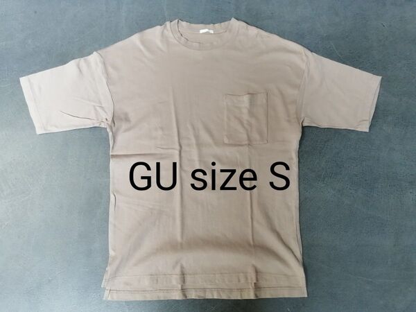GU ジーユー ルーズフィットT 五分袖Tシャツ メンズS