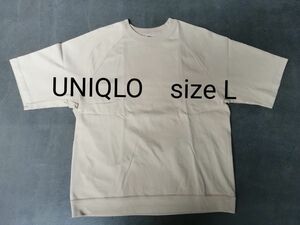 UNIQLO　ユニクロ　ラグランスリーブＴシャツ　五分袖　メンズL　Ｔシャツ