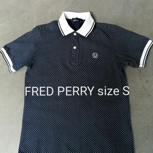 FRED PERRY　フレッドペリー　半袖ポロシャツ　メンズS ドット柄