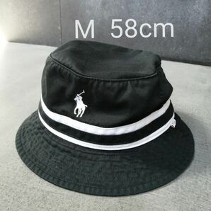 POLO RALPH LAUREN ポロラルフローレン バケットハット 帽子 M 58cm