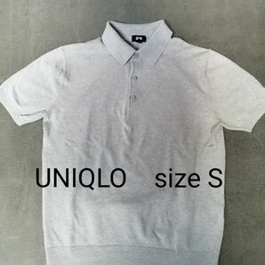 UNIQLO　ユニクロ　ウォッシャブルニットポロシャツ　半袖　メンズS