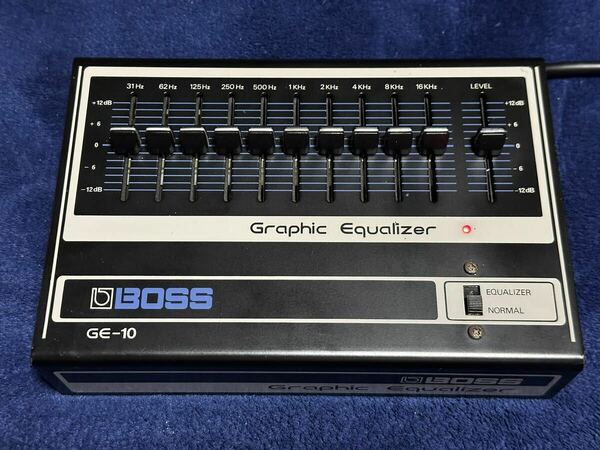 【中古】BOSS Roland GE-10 Graphic Equalizer ボス ローランド ギター ベース PA 名機 グラフィックイコライザー(送料無料) 検索Van Halen