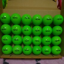 【人気】本間ゴルフD-1ライムカラー　ロストボール24球 HONMA_画像1