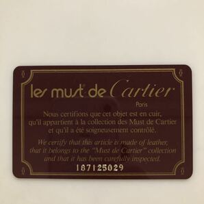 ほぼ未使用品 Cartier カルティエ 長財布 長札入れ les must de Cartier レ マスト ドゥ カルティエの画像7