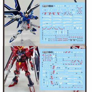 HG 1/144 ライジングフリーダムガンダム + イモータルジャスティスガンダム用水転写式デカール　 2点セット　