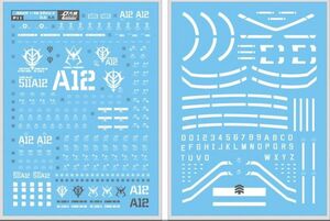 MEGA 1/48 シャア専用ザクII用　水転写式デカール