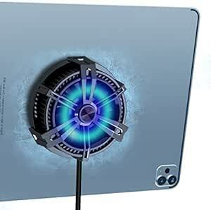 最低-6℃ iPad 冷却ファン タブレット 冷却クーラー ハイパワー 33cm2超大伝熱面積 磁気吸着 ペルチェ素子 油圧ノイズ
