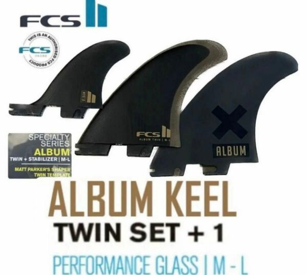FCS2 フィン ALBUM TWIN + 1 FIN SET 新品