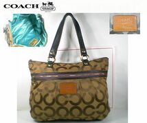 ★ＣＯＡＣＨ　コーチ★POPPY/ポピー/シグネチャー/トートバッグ Ｆ15331 ■本物■_画像1