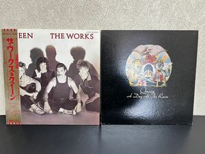 C31 QUEEN クイーン THE WORKS ザ・ワークス A DAY AT THE RACES 華麗なるレース レコード2点　LP盤 12インチ ロック 帯付き