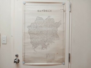 C27 古地図 岡山県管内全図 地図 明治40年 印刷 発行