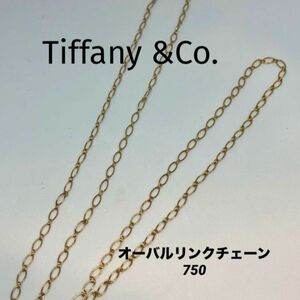 Tiffany&Co. オーバルリンクチェーンネックレス　ロング　750