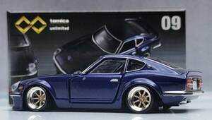  Nissan Fairlady Z modified S30 demon. Z bay shore midnight -inch up Watanabe wheel aluminium deep rim Tomica premium 