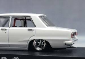 1/64 Nissan Skyline modified Hakosuka 4Dr Long Champ XR-4 aluminium deep rim highway racer gla tea n collection 