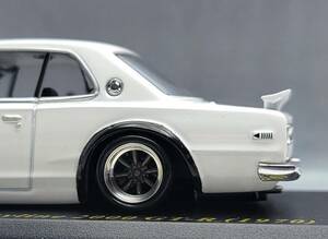 1/43　日産　スカイライン改　ハコスカ　2Dr　２０００GTーR　ワタナベ　ホイール　アルミ製　深リム　街道レーサー　日産名車コレクション