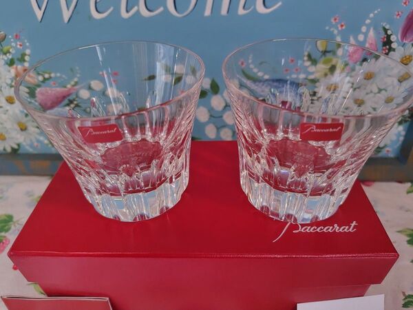 【美品】レア バカラ 未使用 Baccarat ロックグラス 廃盤モデル エトナ 美品 2011 イヤータンブラー