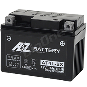 AZバッテリー 充電済 ジャイロX C50 C70 C90 プレス リトル スーパー カブ 50 70 90 MD90 AT4L-BS 互換品 GT4L-BS FT4L-BS KT4L-BS YT4L-BS