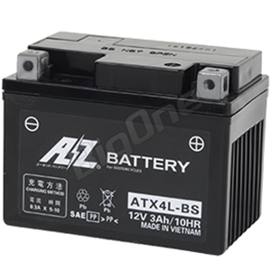 AZバッテリー 充電済 NS-1 リード50 リトルカブ CD50 DJ-1 ロードフォックス トゥデイ ATX4L-BS互換GTX4L-BS FTX4L-BS KTX4L-BS YTX4L-BS