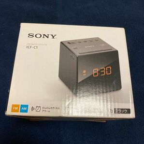 「値下げ　新品」SONY FM/AMクロックラジオ　ICF-C1