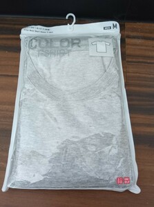 即決、送料込　新品、未開封　ユニクロ　ドライカラー　クルーネック　半袖Tシャツ　メンズMサイズ　グレー／無印　グラニフ