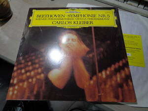 クライバー,CARLOS KLEIBER,VIENNA PHILHARMONIC/BEETHOVEN:SYMPHONIE NR.5(EU/DG:2530 516 180g AUDIOPHILE NM LP w DL CARD