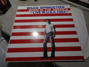 ブルース・スプリングスティーン,BRUCE SPRINGSTEEN/BORN IN THE AMERICA(LIVE IN U.S.A. 1984)(JAPAN MADE RBW-617 CLEAR PINK VINYL LP