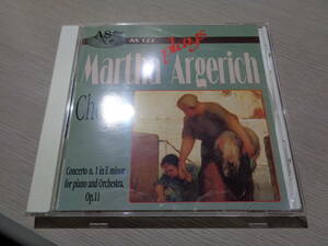 アルゲリッチ,MARTHA ARGERICH PLAYS CHOPIN 1967/CONCERTO N.1 IN E MINOR etc.(ITALY/AS DISC:AS 122 CD