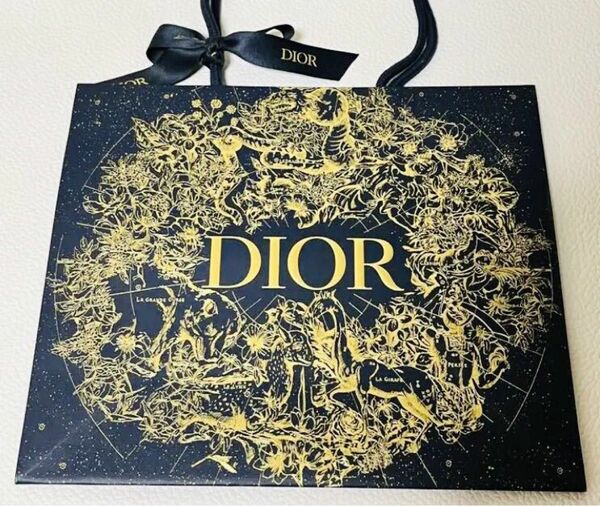 Dior 2022年クリスマス限定　ショッパー　リボン有